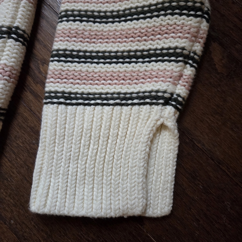 Madewell Cotton Crewneck Sweater in Stripe Size S - Picture 3 of 8
